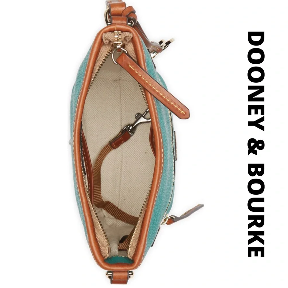 NWT Dooney & Bourke Zip Leather Crossbody Bag - Picture 4 of 6